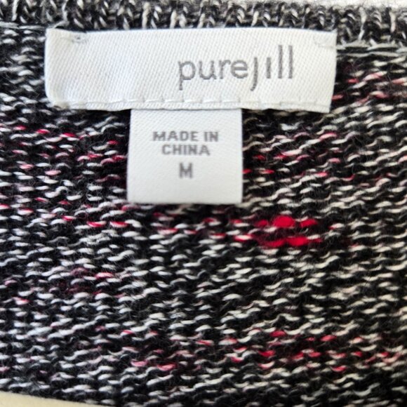 J. Jill Pure Jill Wool & Cashmere Blend Asymmetrical Tunic Sweater Size Medium - Picture 3 of 6